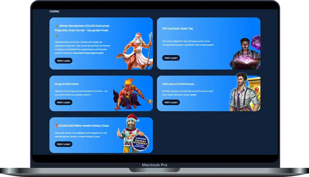 JaaBet Casino Bonus und Promotionen