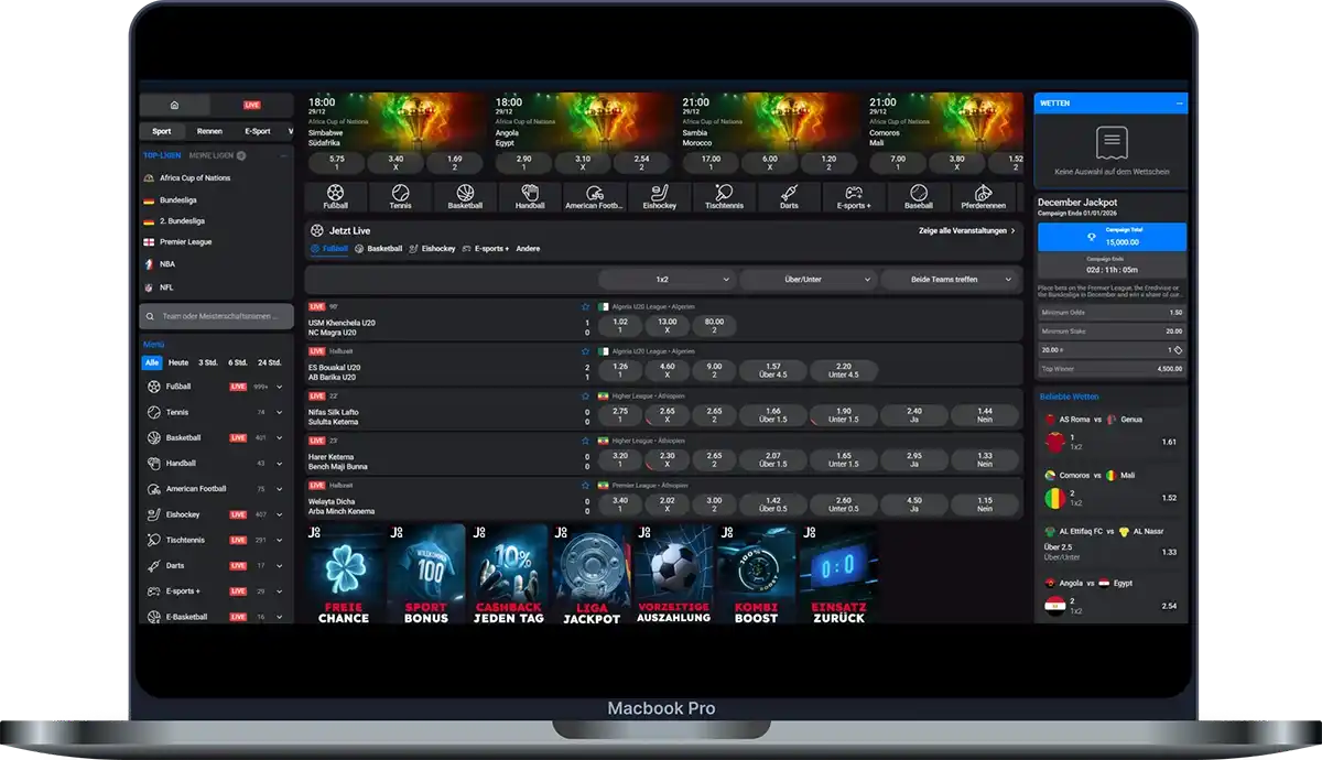 JaaBet Casino Sportwetten