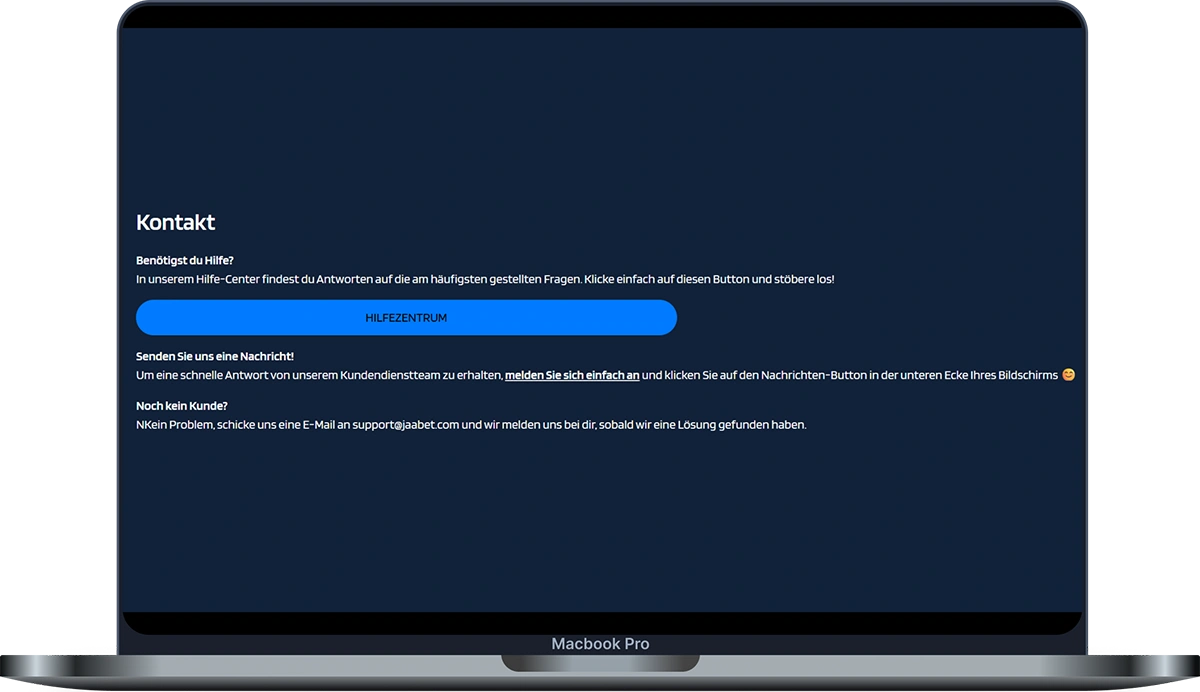 JaaBet Casino Kundensupport