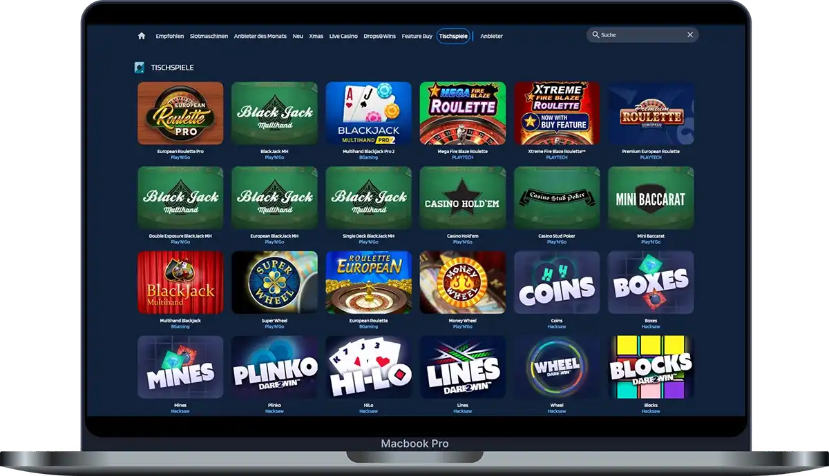 JaaBet Casino Tischspiele